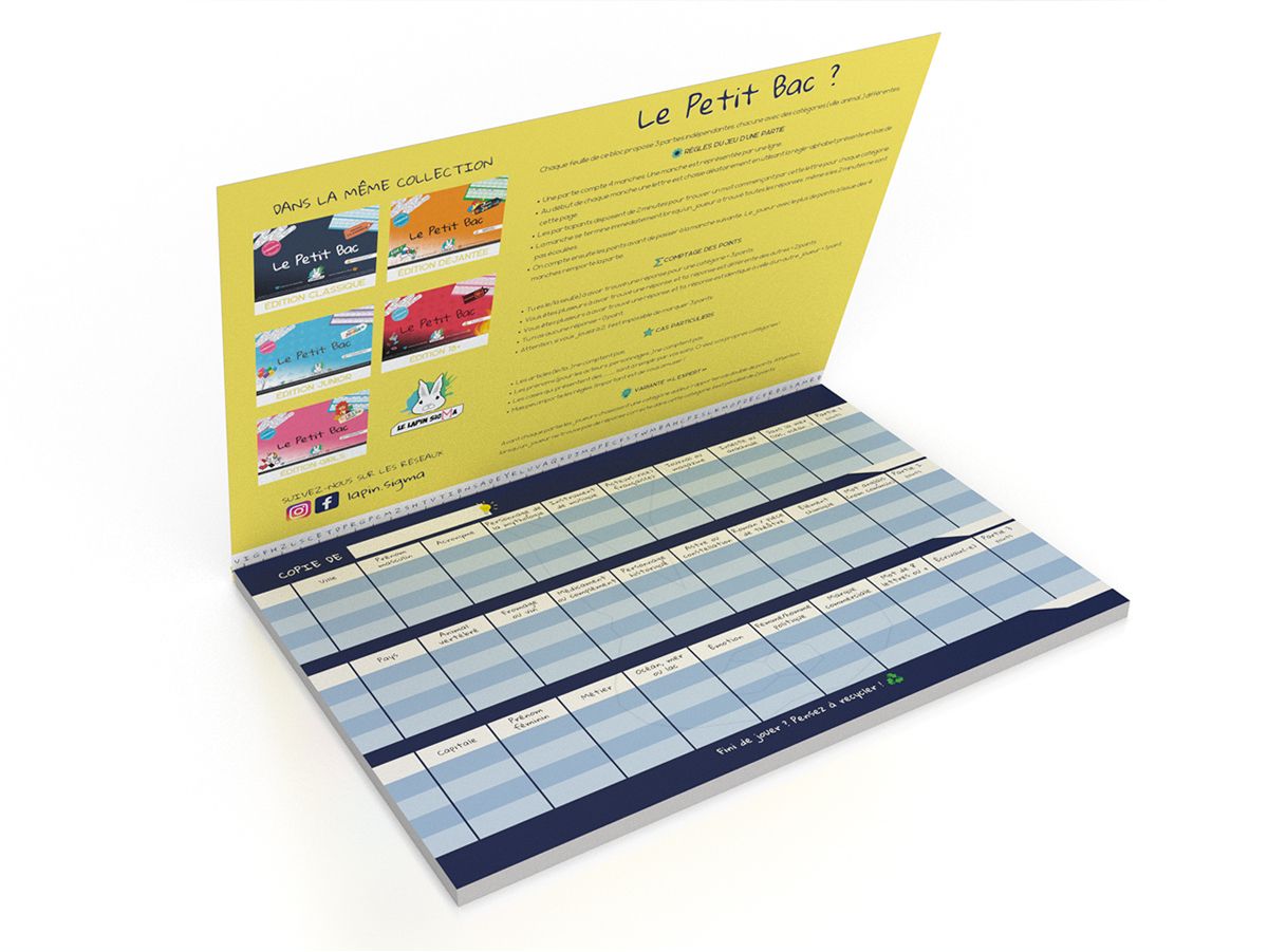 Le Petit Bac | Version génie : Jeu de société 100% Made In France et ...