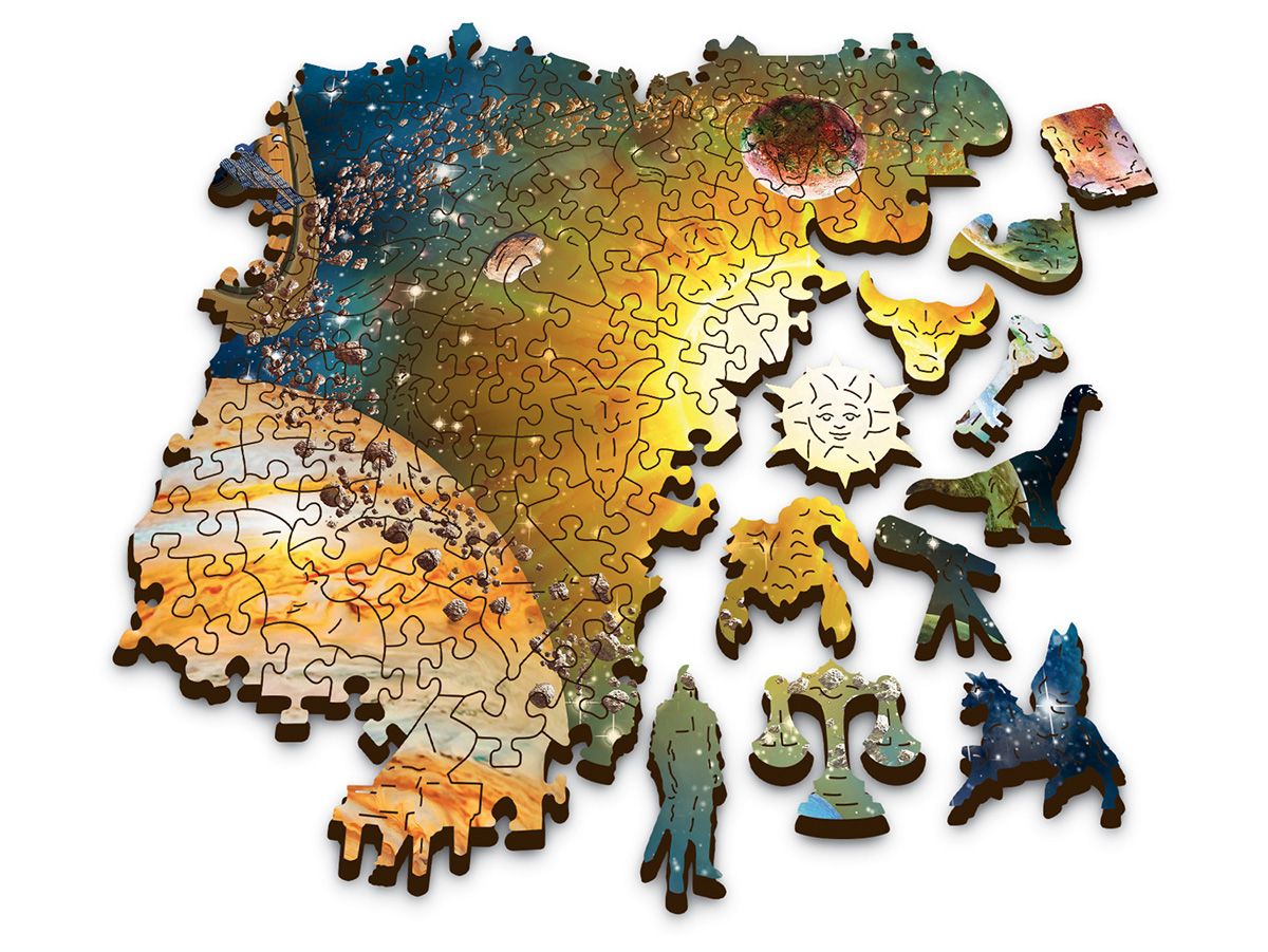 Petit puzzle 9 pièces en bois vache