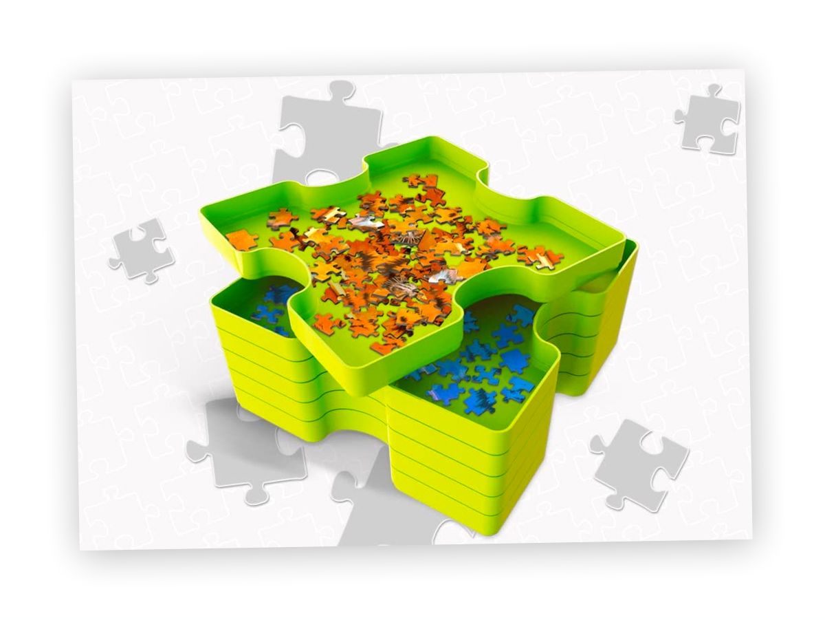 6 boîtes de tri pour pièces de puzzle