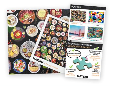 PUZZLE 1000  PIECES NATSHI - A FOODIE'S WORLD