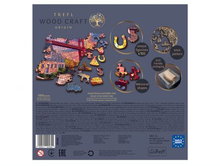 PUZZLE 1000 PIECES EN BOIS - GOLDEN GATE