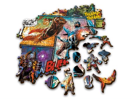 PUZZLE 1000 PIECES EN BOIS - MARVEL COMICS