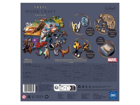 PUZZLE 1000 PIECES EN BOIS - MARVEL COMICS