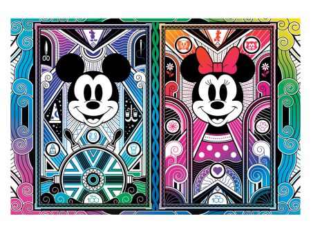 PUZZLE 500 PIECES EN BOIS - MICKEY & MINNIE