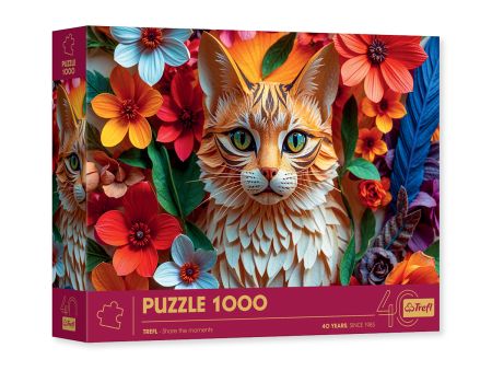 PUZZLE PREMIUM 1000 PIECES - PAPER CAT
