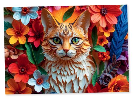 PUZZLE PREMIUM 1000 PIECES - PAPER CAT