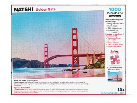 PUZZLE 1000  PIECES NATSHI - GOLDEN GATE