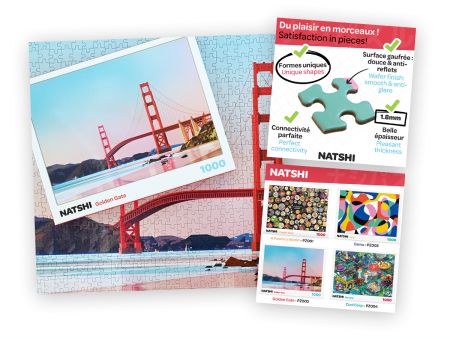 PUZZLE 1000  PIECES NATSHI - GOLDEN GATE