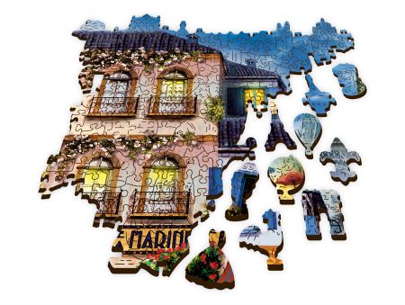 PUZZLE 1000 PIECES EN BOIS - FRENCH ALLEY