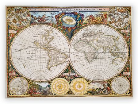 PUZZLE 1000 PIECES EN BOIS - ANCIENT WORLD MAP
