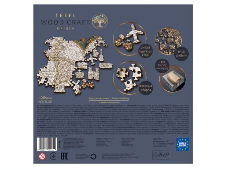 PUZZLE 1000 PIECES EN BOIS - ANCIENT WORLD MAP