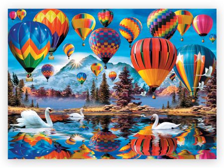 PUZZLE 1000 PIECES EN BOIS - COLORFUL BALLOONS