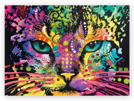 PUZZLE 1000 PIECES EN BOIS - COLORFUL CAT