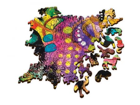 PUZZLE 1000 PIECES EN BOIS - COLORFUL CAT