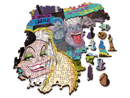 PUZZLE 1000 PIECES EN BOIS - DISNEY VILAINS