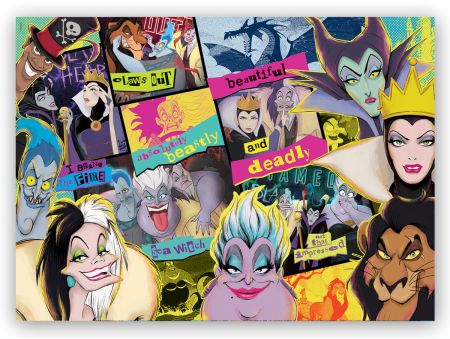 PUZZLE 1000 PIECES EN BOIS - DISNEY VILAINS