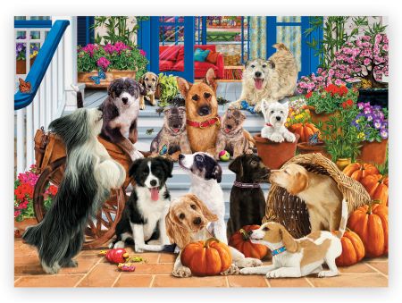 PUZZLE 1000 PIECES EN BOIS - DOGGY FRIENDSHIP
