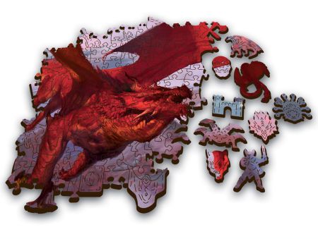 PUZZLE 500 PIECES EN BOIS -  RED DRAGON
