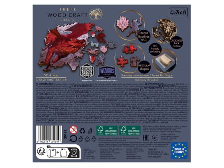 PUZZLE 500 PIECES EN BOIS -  RED DRAGON