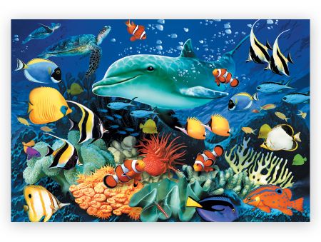 PUZZLE 500 PIECES EN BOIS -  SEA LIFE