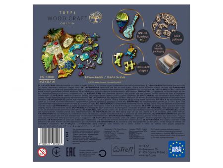 PUZZLE 500 PIECES EN BOIS - COLORFUL COCKTAILS