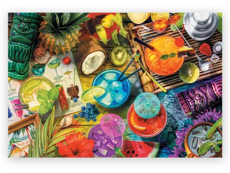PUZZLE 500 PIECES EN BOIS - COLORFUL COCKTAILS