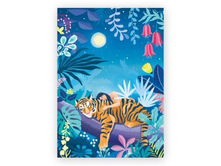 PUZZLE VELVET 500 PIECES - TIGER'S NAP