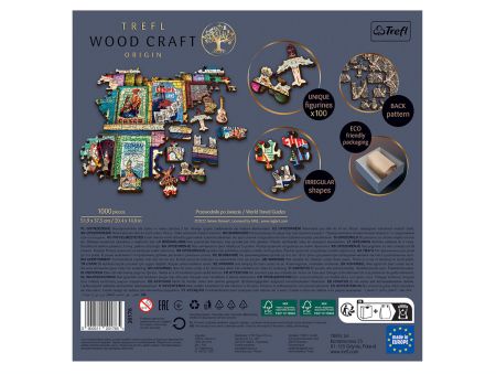 PUZZLE 1000 PIECES EN BOIS - WORLD TRAVEL