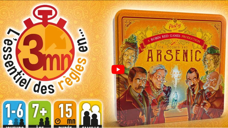 Tea, Scones & Arsenics : les règles en 3 minutes chrono !